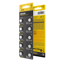 Technik Platinum Alkaline-Knopfzelle AG9 LR45 394 1.5V 40mAh Knopfzellen-Packung mit 10 Stück