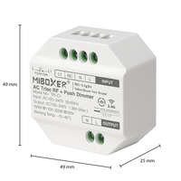 Tsong LED dimmer module 300W AC TRIAC, RF 2.4GHz remote compatible, IP20, 220-240V, CE RoHS