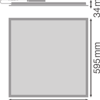 Tsong LED-Panel 60x60cm 33W 6500K IP20 110 Lumen/W 5 Jahre Garantie CE RoHS