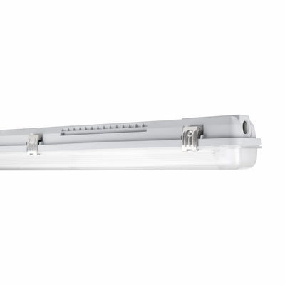 Tsong LED Röhrenleuchte 120cm IP65 wasserdicht für zwei LED Röhren, Aluminium matt gold