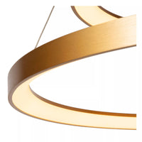 Lucide VIDAL dimmbare LED Pendelleuchte 92W 2700K mattgold Messing Ø 78 cm