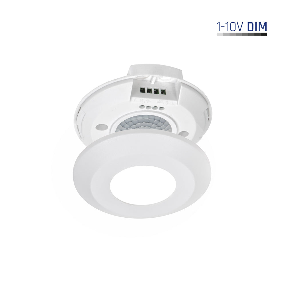 Spectrum smart PIR sensor 360° surface mount, 2000W load, 8m range, 1-10V, Wi-Fi BT, IP20, 230V