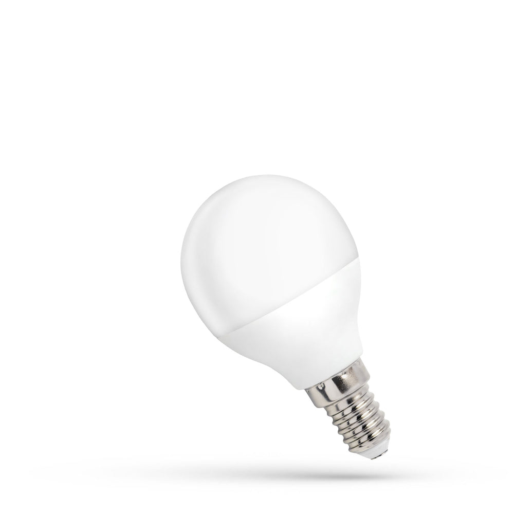 Spektrum LED Kugel G45 E14 230V 4W 3000K warmweiß, 320 nützliche Lumen, IP20, 160° Abstrahlwinkel, CRI 80, nicht dimmbar