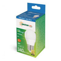 Spectrum LED Lampe G45 E27 230V 4W kaltes weißes Licht 6000K für Innenräume 750 Lumen IP20 nicht dimmbar