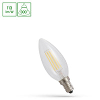 Spectrum LED candle lamp E14 4W 2700K warm white 450 lumens 300° beam angle IP20 230V non-dimmable