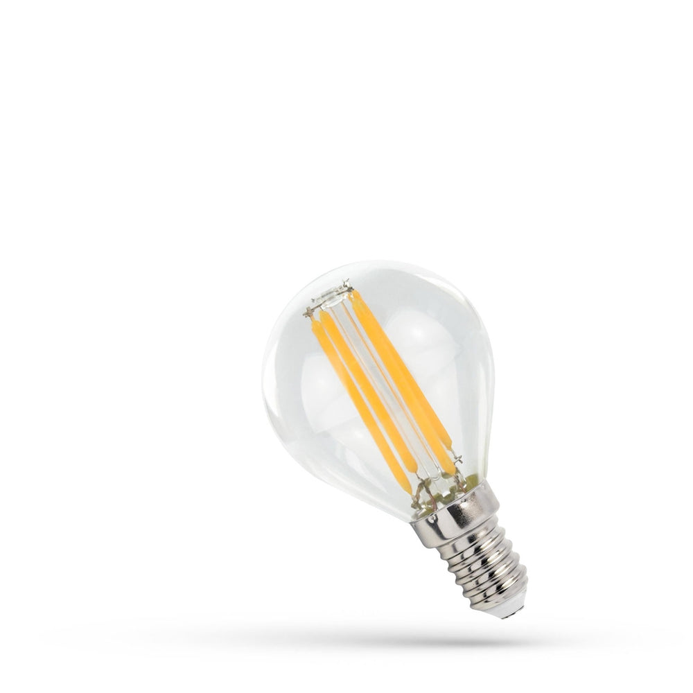 Spectrum LED G45 E14 Filament Lampe 4W 2700K Warmweiß 500 Lumen nicht dimmbar Glaskugel 230V
