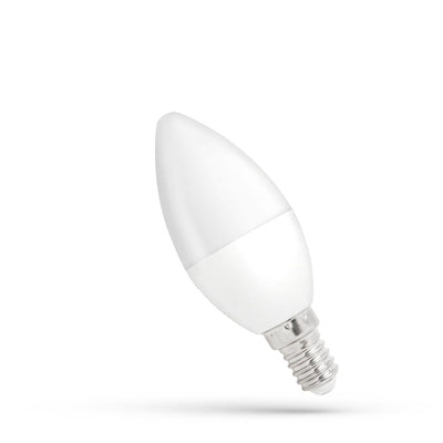 Spectrum LED-Kerzenlampe E14 5W warmweiß dimmbar, 470 Lumen, 3000K, 230V, 160° Abstrahlwinkel, Innenbereich