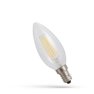 Spectrum LED lamp C35 E14 6W filament 3000K