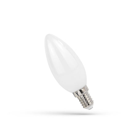 Spectrum C35 LED 6W filament E14 4000K clear white light bulb