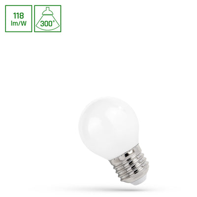 Spectrum LED-Lampe P45 E27 4000K, 5.5W mit 650 Lumen und 300° Abstrahlwinkel für den Innenbereich
