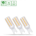 Spectrum LED G9 230V 4W cool white dimmable with 6000K and 440 lumens, 270° beam angle, 2-year warranty, 3-pack