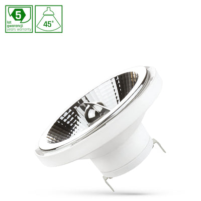 LED-Lampe AR111 G53 14W 3000K 900 Lumen 45 Grad warmweiß Spektrum nicht dimmbar 50.000 Stunden 2 Jahre Garantie