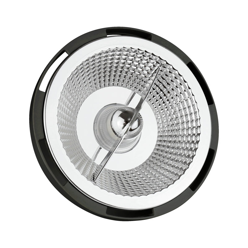 LED AR111 GU10 230V 12W COB 15° NW schwarze Spektrumlampe mit 860 Lumen und 4000K für intensiv gerichtete Beleuchtung