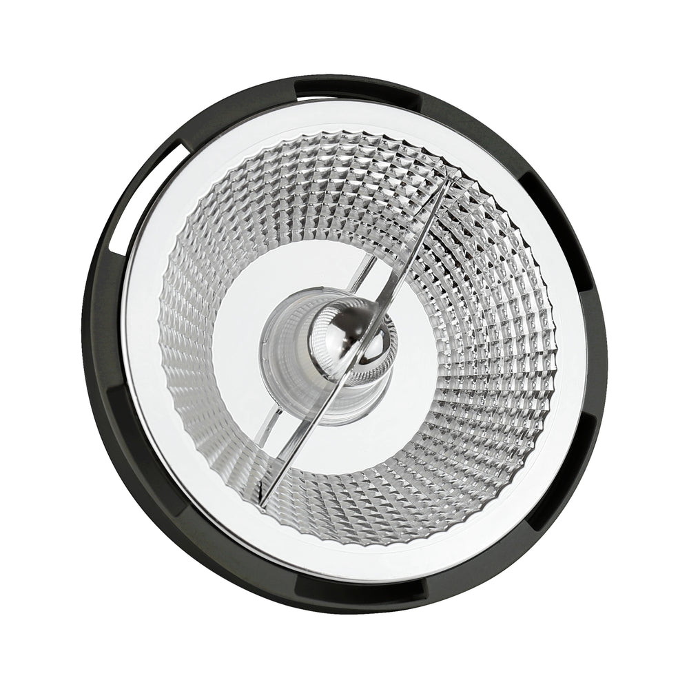 LED AR111 GU10 230V 12W COB 15° NW schwarze Spektrumlampe mit 860 Lumen und 4000K für intensiv gerichtete Beleuchtung