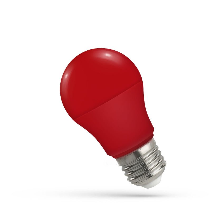 Spectrum LED GLS A50 E27 red light, 230V 4.9W, 270 degrees, 17000 hours, IP20, not dimmable, plastic housing