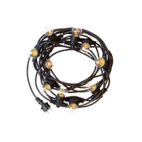 Spectrum 5m LED-Lichterkette, 10xE27, schwarz, IP44, 250V, innen/außen, -20/+40°C