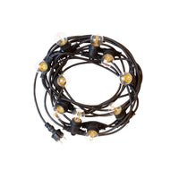 Spectrum 5m LED-Lichterkette, 10xE27, schwarz, IP44, 250V, innen/außen, -20/+40°C