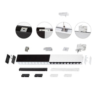 Spectrum allday inspire one 830 LED tube lamp 30W black, 3000K, 4350 lumens, 115° surface or suspended fixture