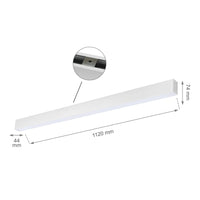 Spectrum ALLDAY GO LED Deckenleuchte, Aufputzmontage, 36W 4000K 230V, 4900 Lumen, 115° Abstrahlwinkel, Weiß IP20